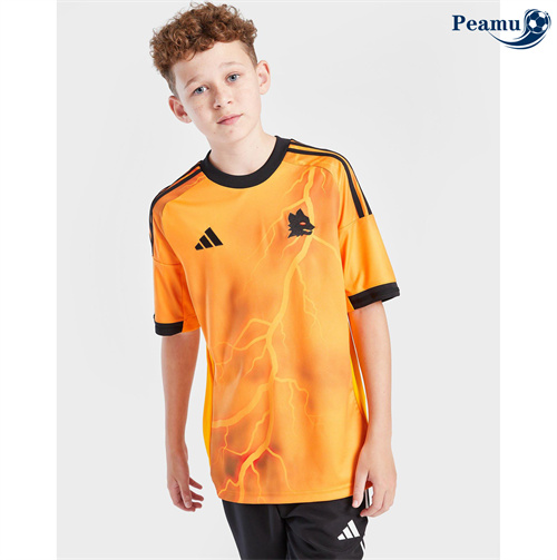 Maglia Calcio AS Roma Bambino Seconda 2025-2026
