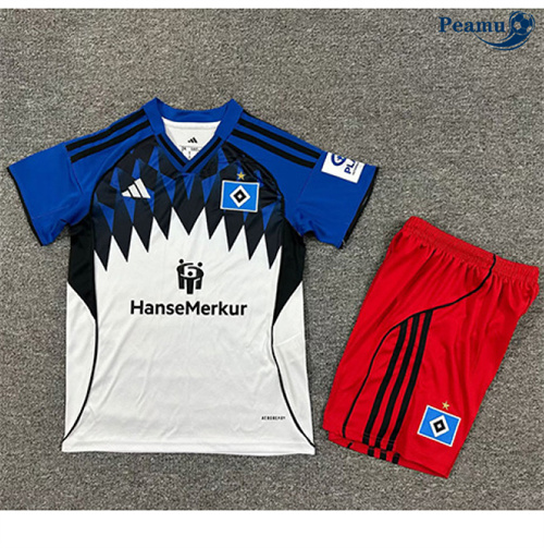 Maglia Calcio Hamburger SV Bambino Prima 2025-2026