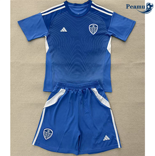 Maglia Calcio Leeds United Bambino Portiere Blu 2025-2026