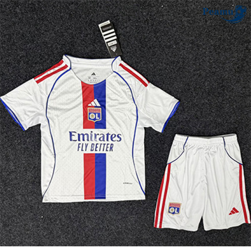 Maglia Calcio Lyon Bambino Prima 2025-2026