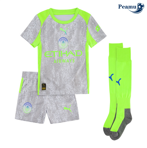 Maglia Calcio Manchester City Bambino Terza 2025-2026