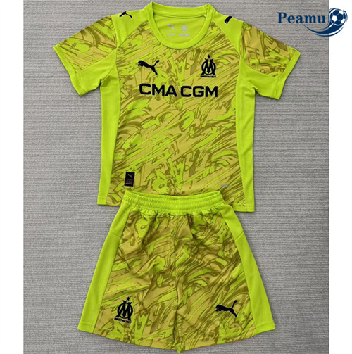 Maglia Calcio Marsiglia Bambino Portiere Verde 2025-2026