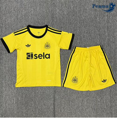 Maglia Calcio Newcastle United Bambino Portiere Giallo 2025-2026
