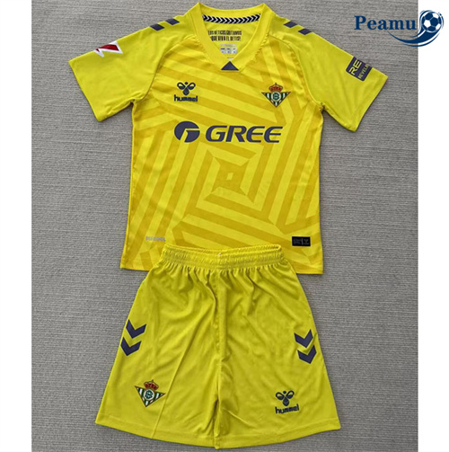 Maglia Calcio Real Betis Bambino Portiere Giallo 2025-2026
