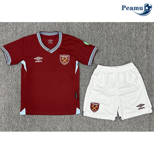 Maglia Calcio West Ham United Bambino Prima 2025-2026