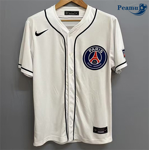 Maglia Calcio PSG baseball Bianco 2025-2026