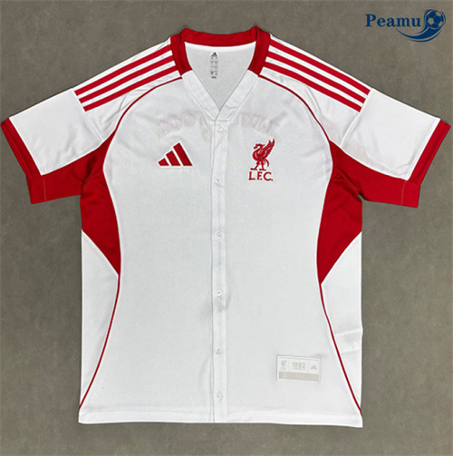 Maglia Calcio Liverpool baseball Bianco 2025-2026