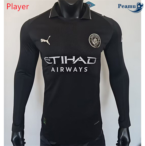 Maglia Calcio Player Manchester City Seconda Manica lunga 2025-2026