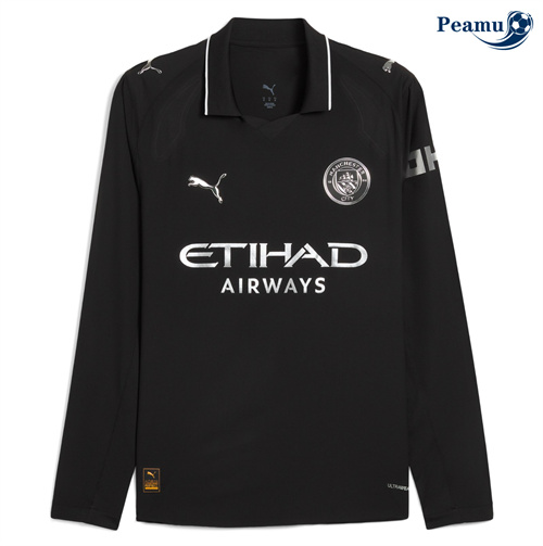 Maglia Calcio Manchester City Seconda Manica lunga 2025-2026