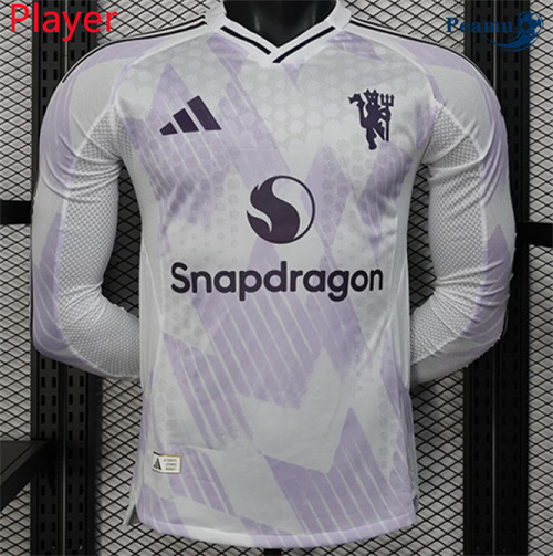 Maglia Calcio Player Manchester United Seconda Manica lunga 2025-2026