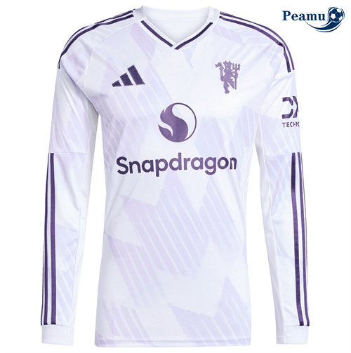 Maglia Calcio Manchester United Seconda Manica lunga 2025-2026