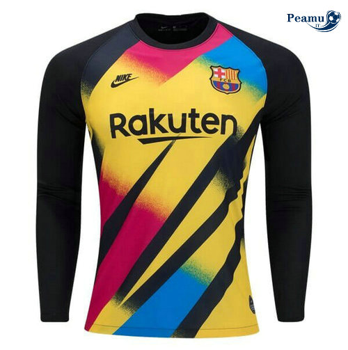 Maglia Calcio Barcellona Portiere Manica lunga Nero 2019-2020