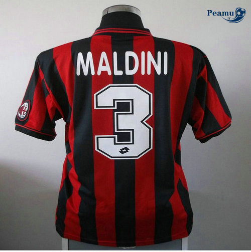 Classico Maglie AC Milan Prima (3 Paolo Maldini) 1996-97