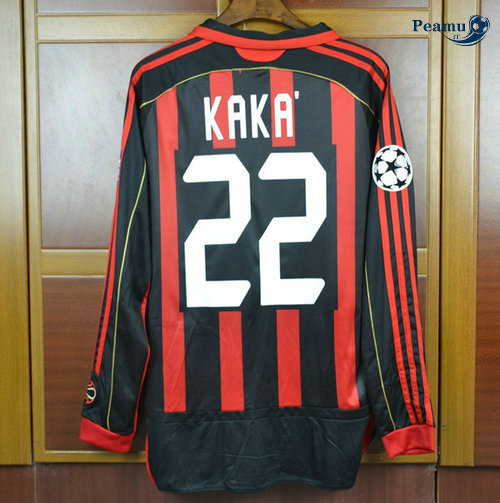 Classico Maglie AC Milan Manica lunga Prima (22 KAKA) 2006-07