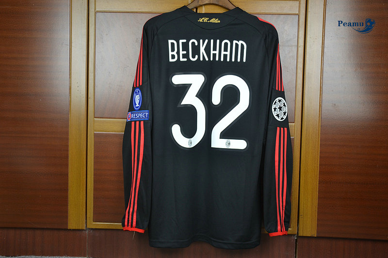 Classico Maglie AC Milan Manica lunga Terza (32 Beckham) 2009-10