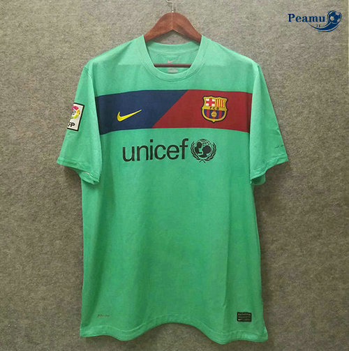 Classico Maglie Barcellona Seconda Verde 2010-2011