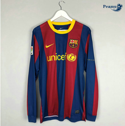 Classico Maglie Barcellona Manica lunga Prima 2010-11