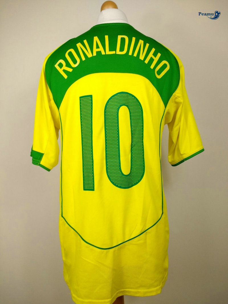 Classico Maglie Brasile Prima (10 Ronaldinho) 2004
