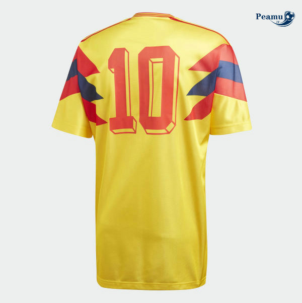 Classico Maglie Colombia Giallo (10 Valderrama) Coppa Del Mondo 1990