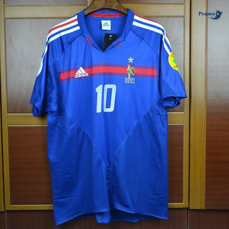 Classico Maglie Francia Prima (10 Zidane) Coppa Europa 2004