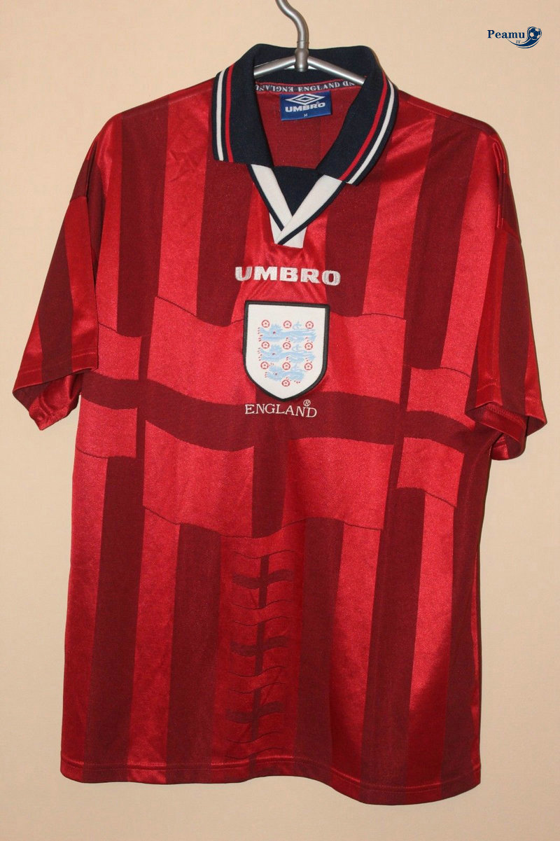 Classico Maglie Inghilterra Seconda Rosso Coppa Del Mondo 1998