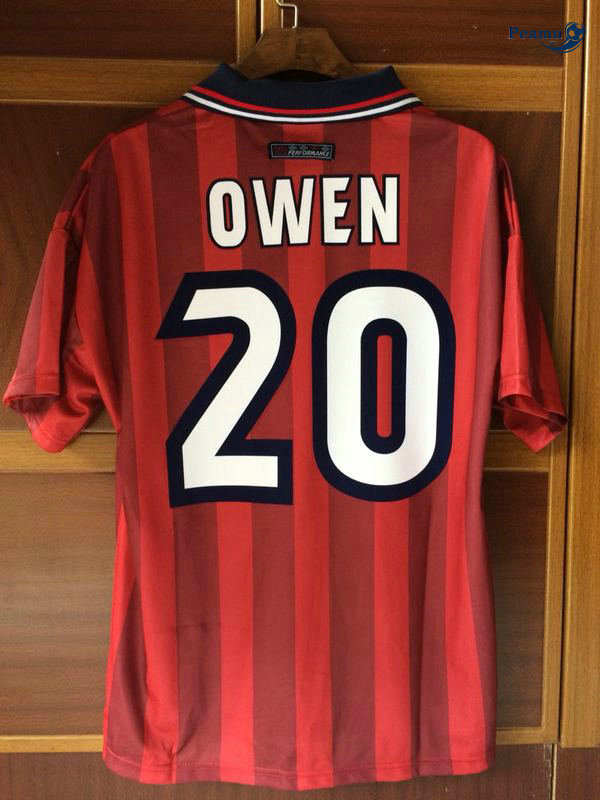 Classico Maglie Inghilterra Seconda Rosso (20 Owen) Coppa Del Mondo 1998