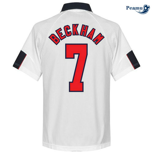 Classico Maglie Inghilterra Prima (7 BECKHAM) Coppa Del Mondo 1998
