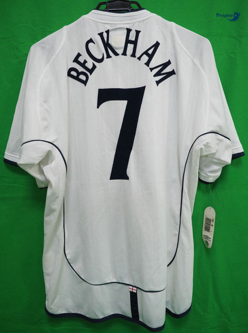 Classico Maglie Inghilterra Prima (7 Beckham) Coppa Del Mondo 2002