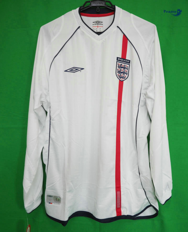 Classico Maglie Inghilterra Manica lunga Prima Coppa Del Mondo 2002