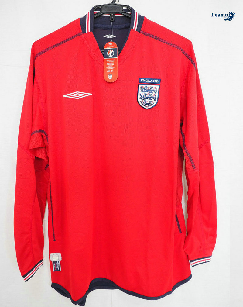 Classico Maglie Inghilterra Manica lunga Seconda 2002-03 Coppa Del Mondo