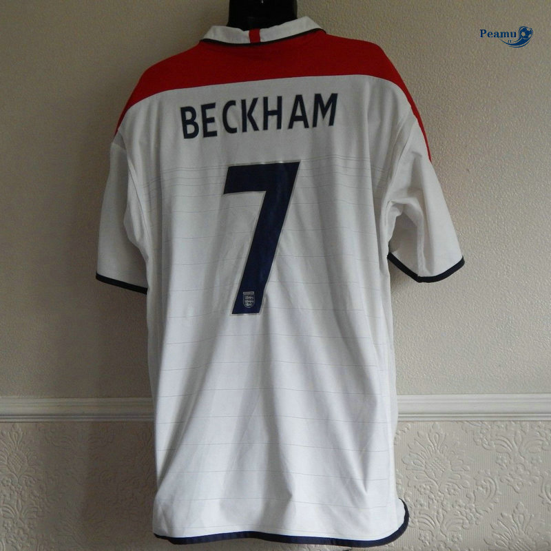 Classico Maglie Inghilterra Prima (7 BECKHAM) 2004 Coppa Del Mondo