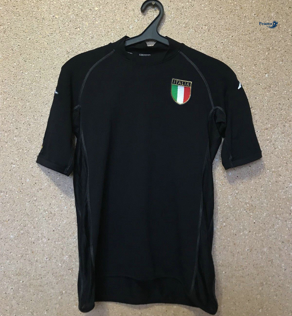 Classico Maglie Italia Portiere Nero Coppa Del Mondo 2002