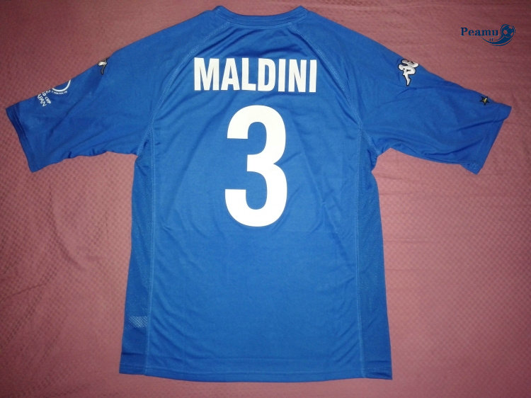 Classico Maglie Italia Prima (3 Maldini) 2000-2001-Coppa Del Mondo 2002