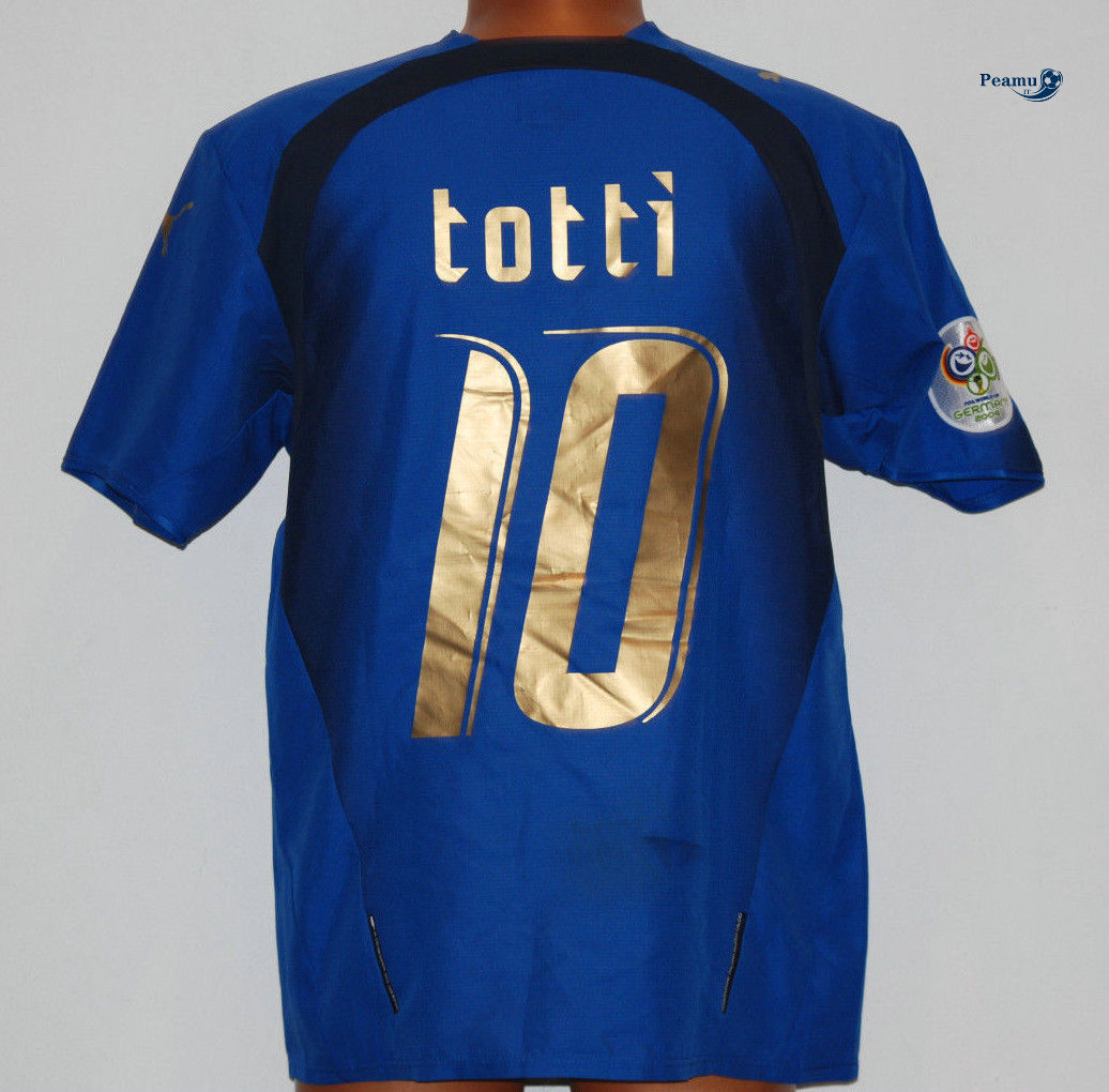 Classico Maglie Italia Prima (10 Totti) Coppa Del Mondo 2006