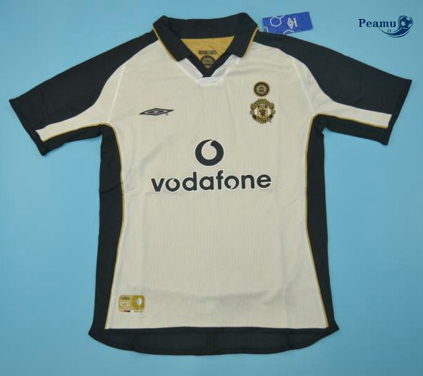 Classico Maglie Manchester United Terza Bianco 2001-02