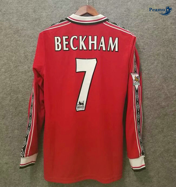Classico Maglie Manchester United Manica lunga Prima (7 Beckham) 1998-99