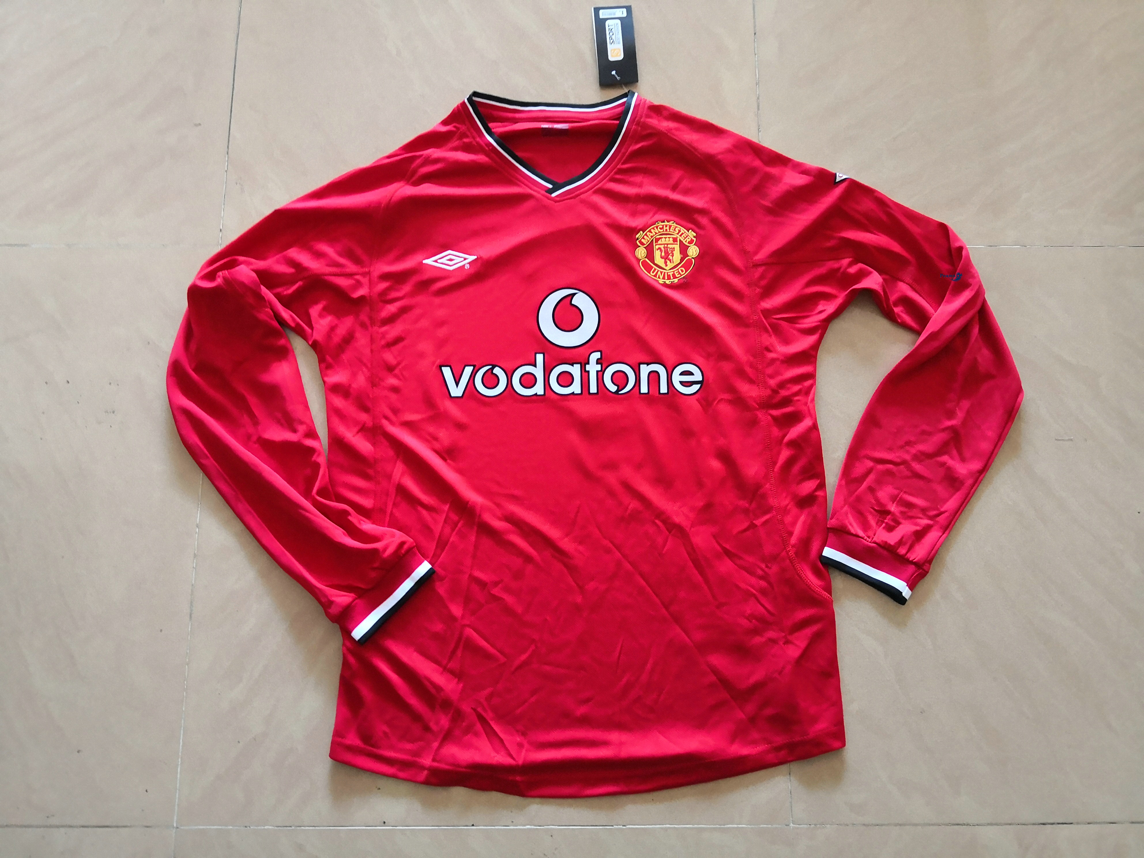Classico Maglie Manchester United Manica lunga Prima 2000-01