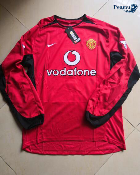 Classico Maglie Manchester United Manica lunga Prima 2002-03