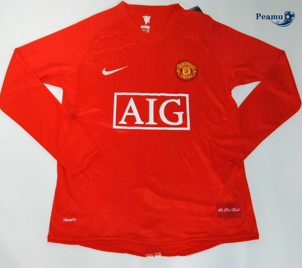 Classico Maglie Manchester United Manica lunga 2007-08 sleeve