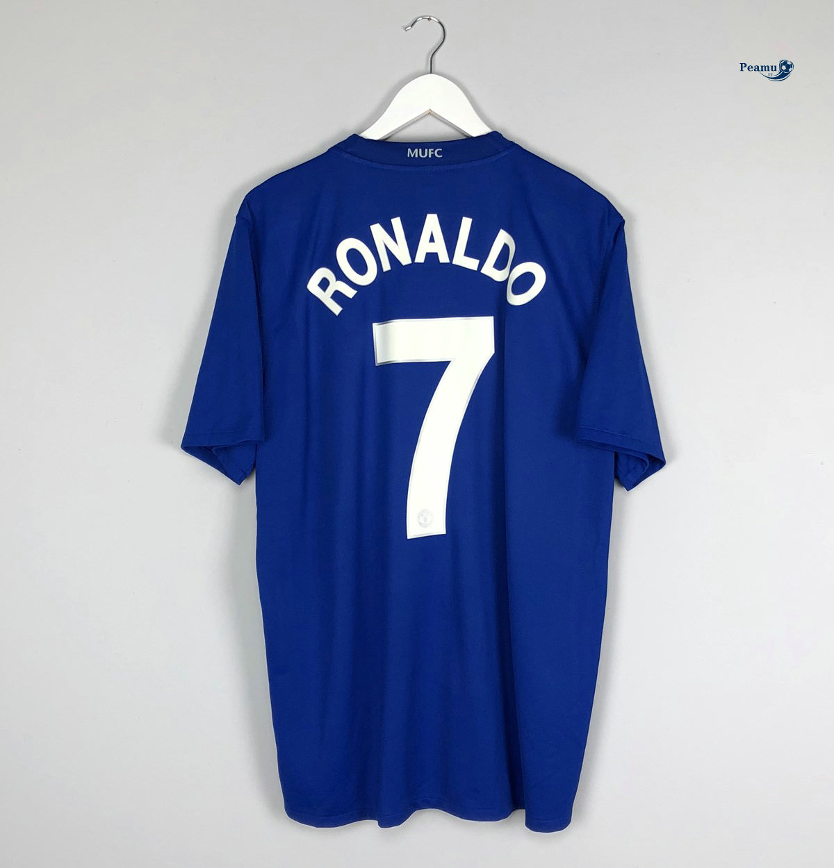 Classico Maglie Manchester United Seconda Azzurro (7 Cristiano Ronaldo) 2008-09