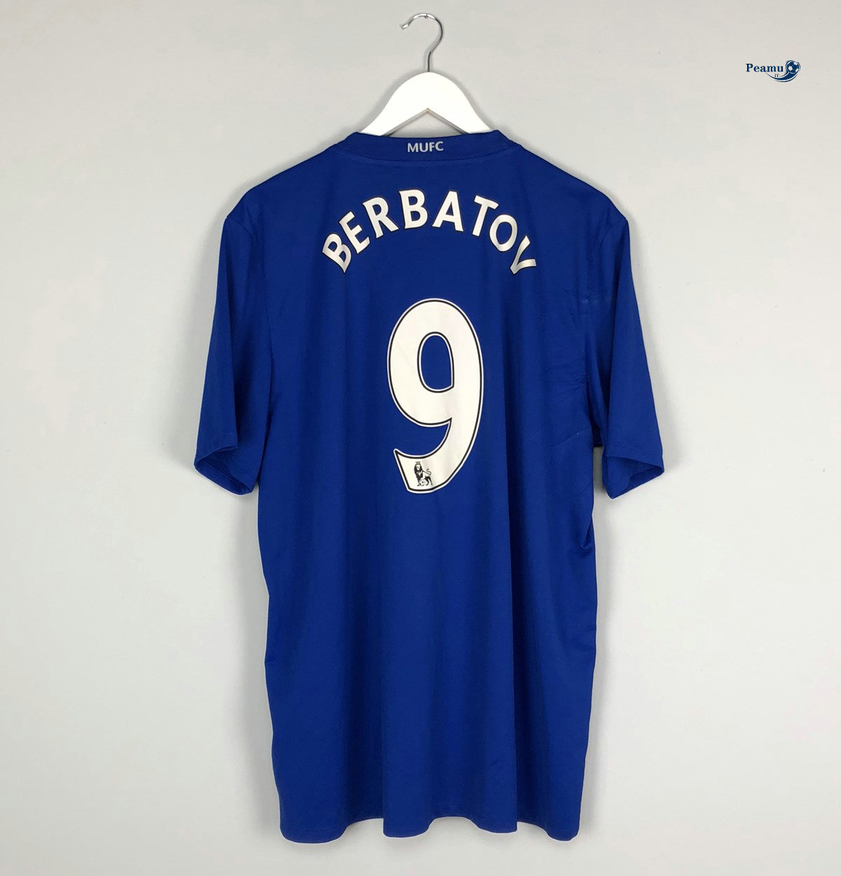 Classico Maglie Manchester United Seconda Azzurro (9 Dimitar Berbatov) 2008-09