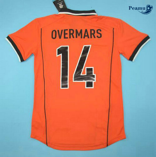 Classico Maglie Paesi Bassi Prima (Arancione 14 Overmars) 1998-00