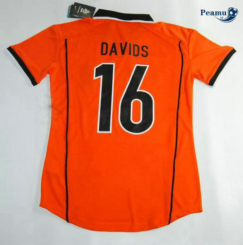 Classico Maglie Paesi Bassi Prima (Arancione 16 Davids) 1998-00