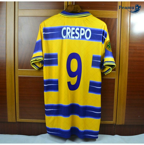 Classico Maglie Parma Calcio Prima Giallo (9 Crespo) 1998-99