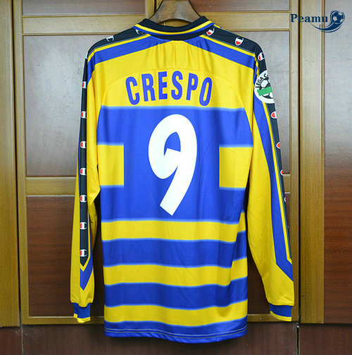 Classico Maglie Parma Calcio Manica lunga Prima (9 Crespo) 1999-00