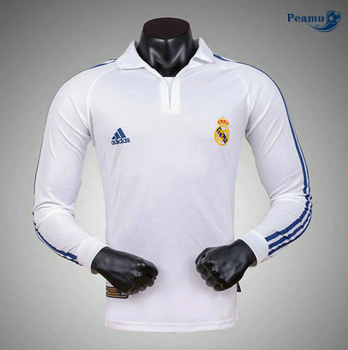 Classico Maglie Real Madrid Prima Manica lunga 2001-02