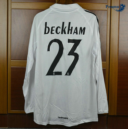 Classico Maglie Real Madrid Manica lunga Prima (23 Beckham) 2005-06
