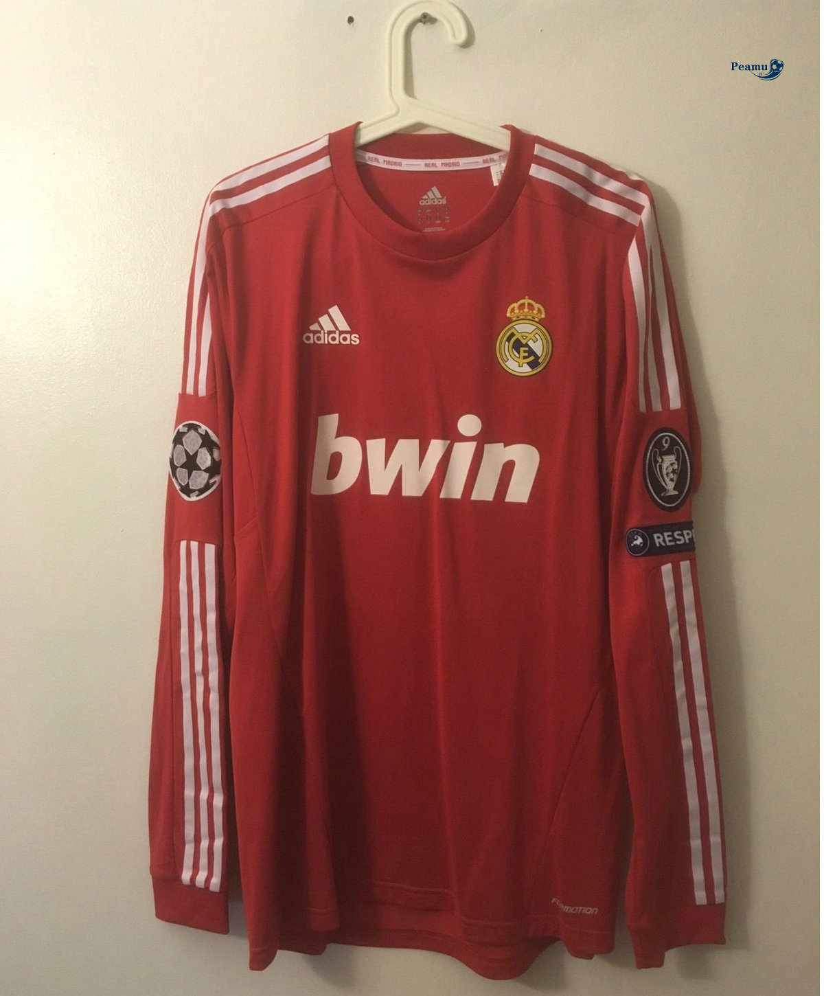 Classico Maglie Real Madrid Manica lunga Terza Rosso 2011-12