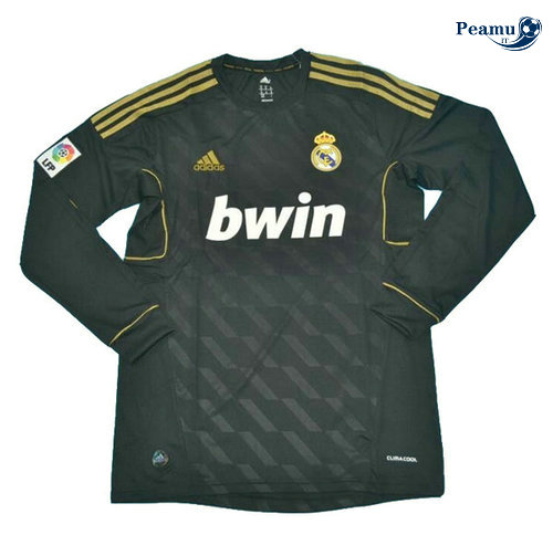Classico Maglie Real Madrid Seconda Manica lunga Nero 2011-12