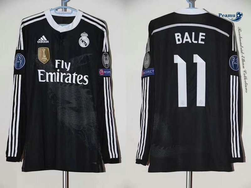 Classico Maglie Real Madrid Manica lunga Terza (11 Bale) 2014-15